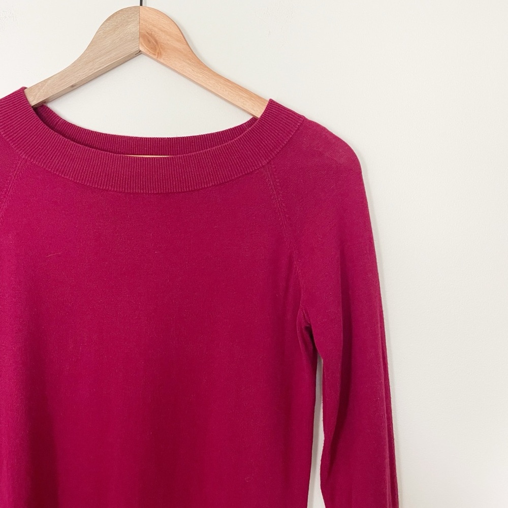 Talbots Fuchsia Pink Sweater Preppy Spring - Picture 2 of 5